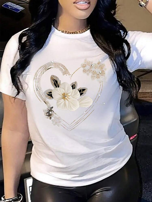 CAMISETA LARGA MUJER - CORAZÓN