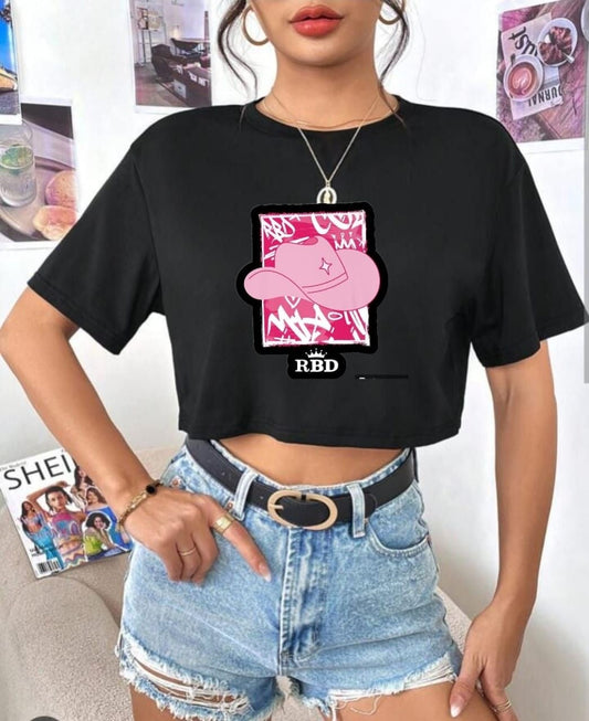 CAMISETA CORTA MUJER -
 RBD