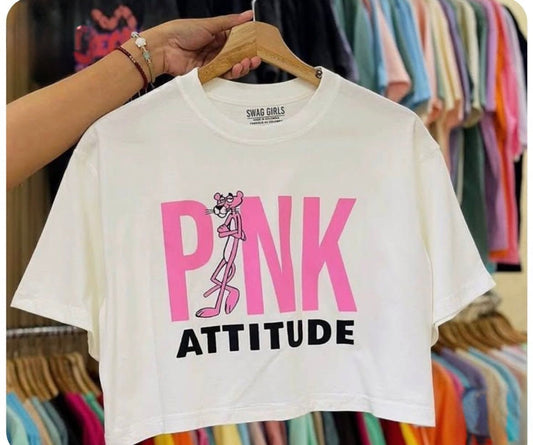CAMISETA CORTA MUJER -  PINK